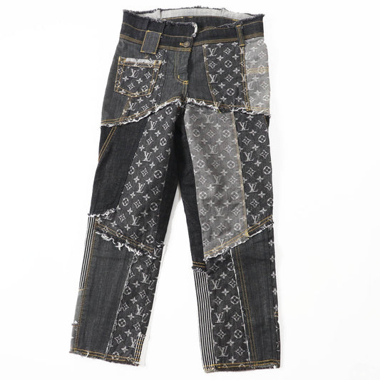 Louis Vuitton 07SS e 34 Denim Cotton Blue Gray Apparel
