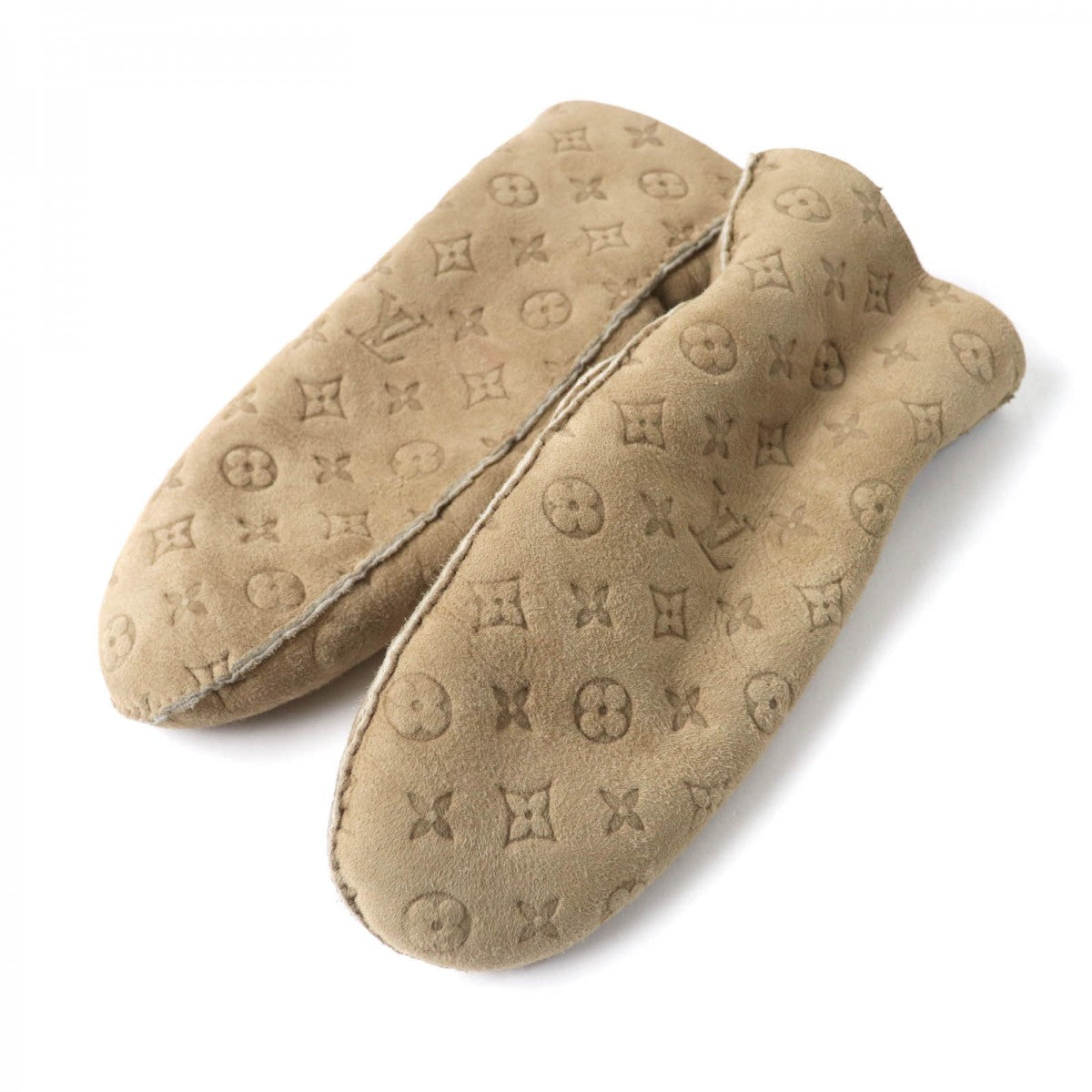 Louis Vuitton gloves M76453 m Leather Beige Handbag