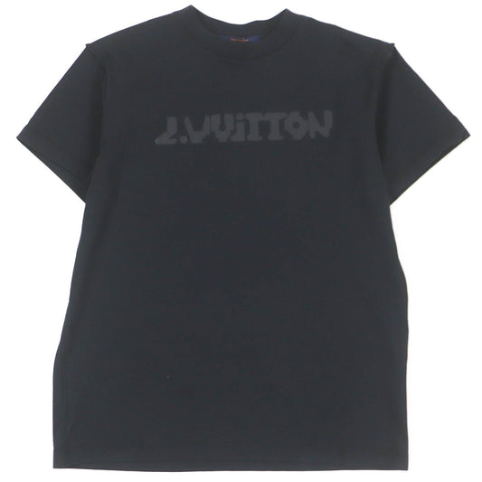 Louis Vuitton Short sleeve T-shirt Cotton Black Apparel