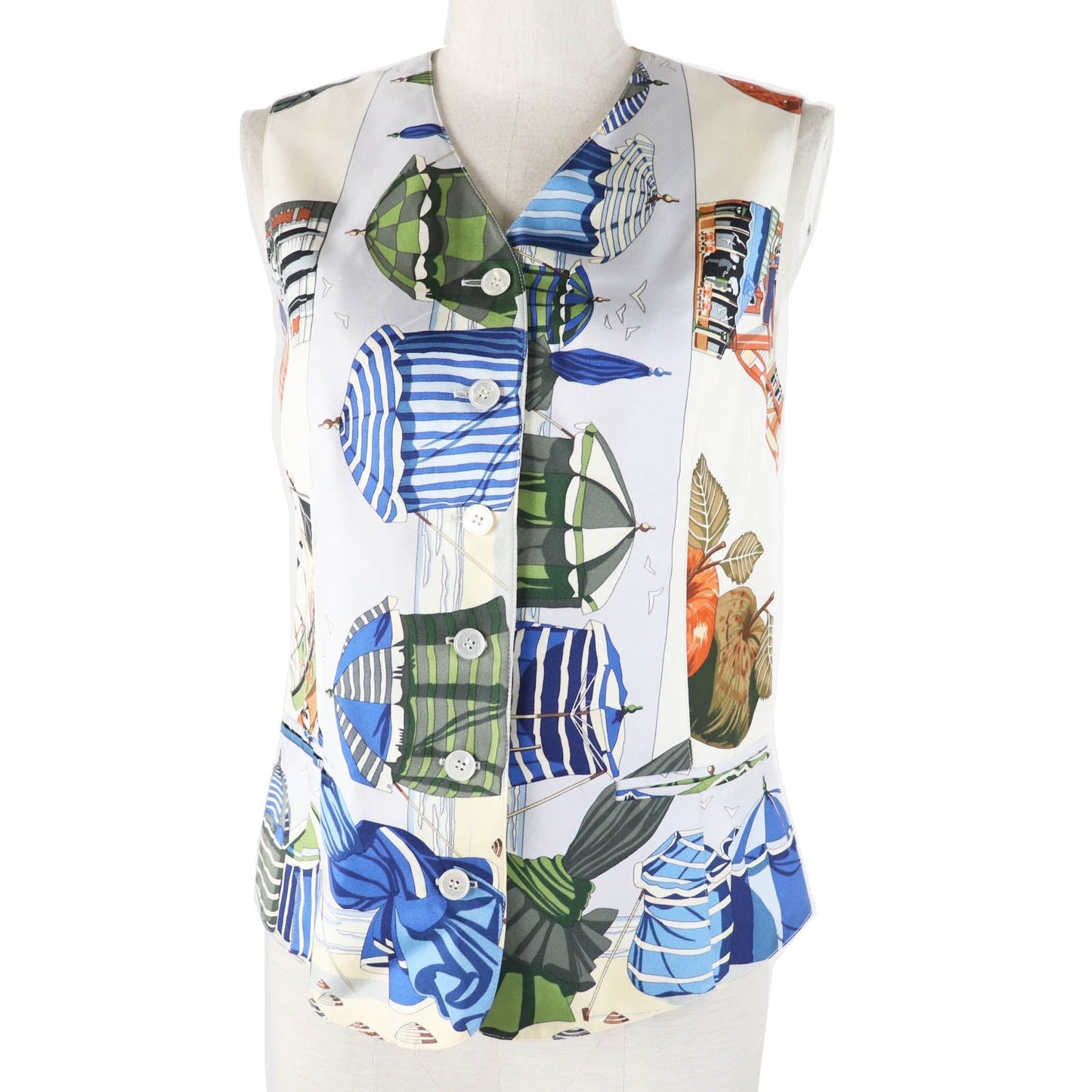 Vest Outer: Silk, Outer: Acetate, Lining: Acetate Travel Bag