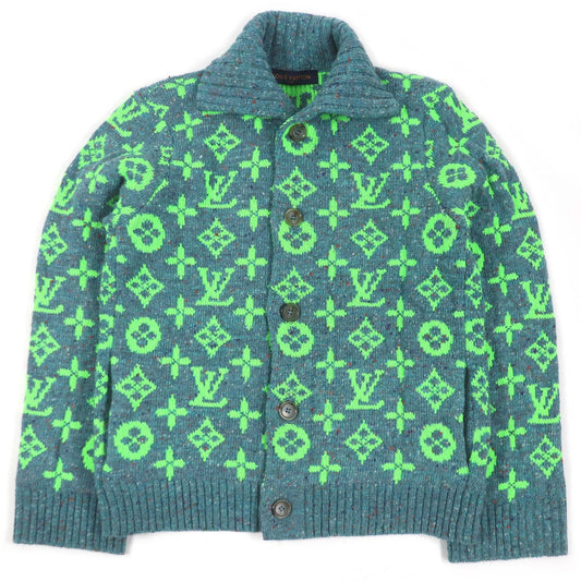 Louis Vuitton cardigan 24 polyamide L Wool Blue Handbag