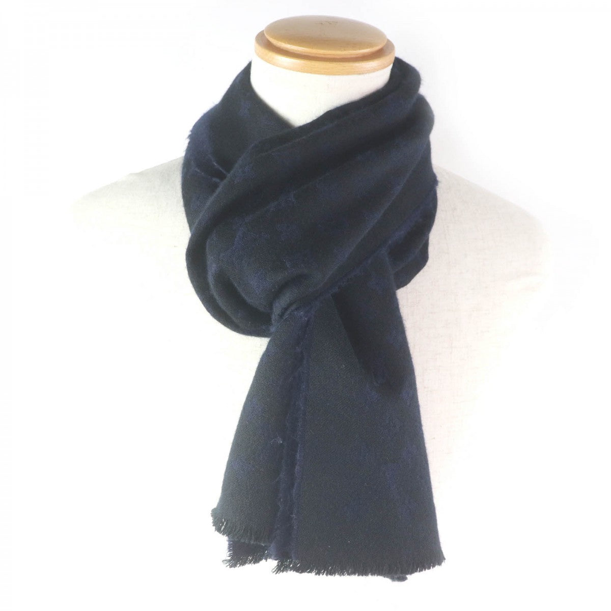 Louis Vuitton Scarf M71615 Black Navy