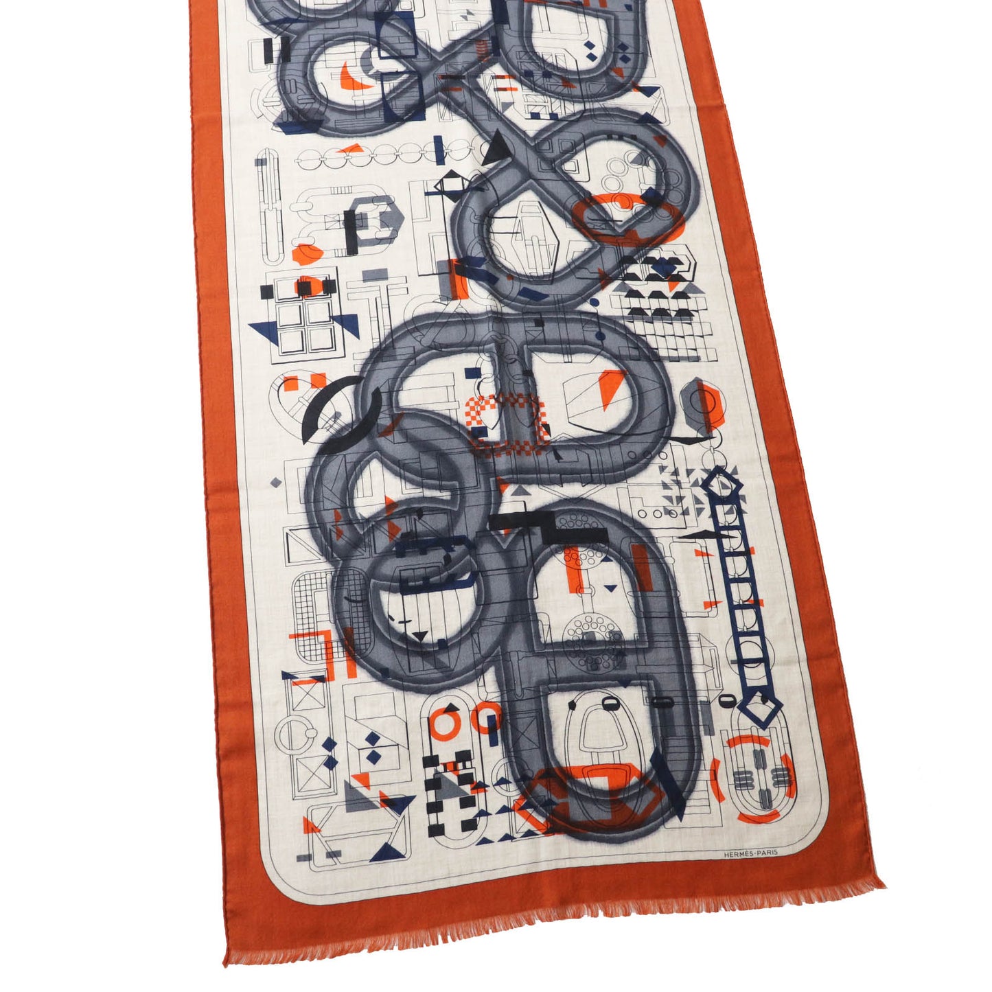 Stall Main: Cashmere, Main: Silk Etoupe Orange Tan Travel Bag
