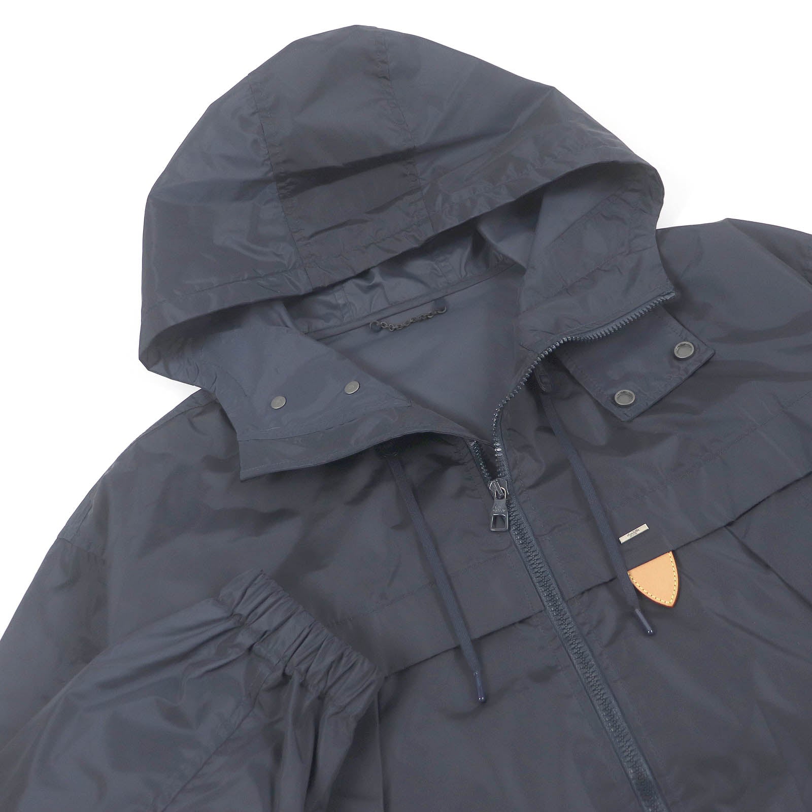 Louis Vuitton jacket Part Cowhide 56 Nylon Navy Apparel