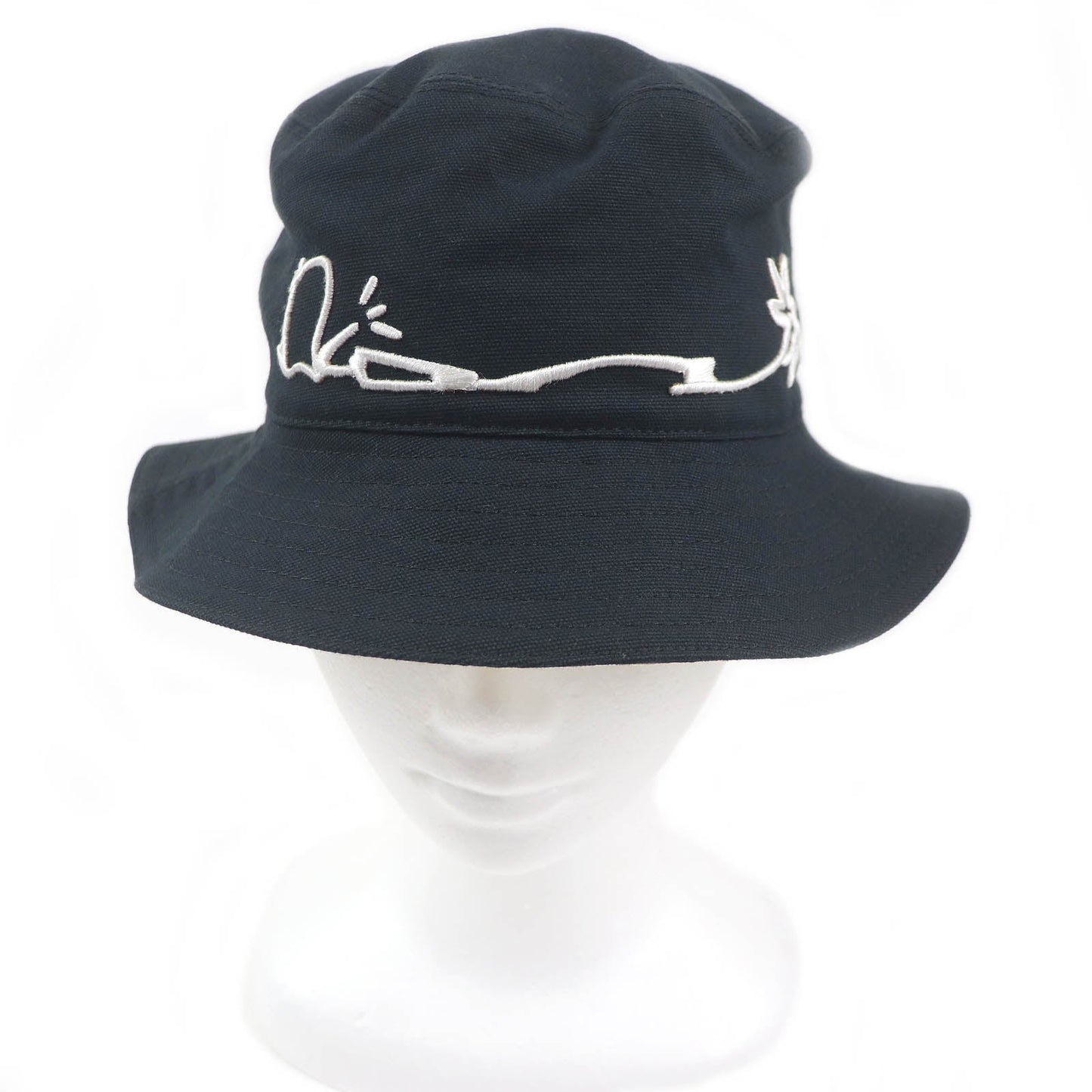 Dior Hat Main: % Cotton, Part: % Rayon Black White Travel Bag