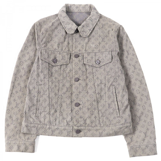 Louis Vuitton Jacket HHA21W Denim Cotton Gray Apparel