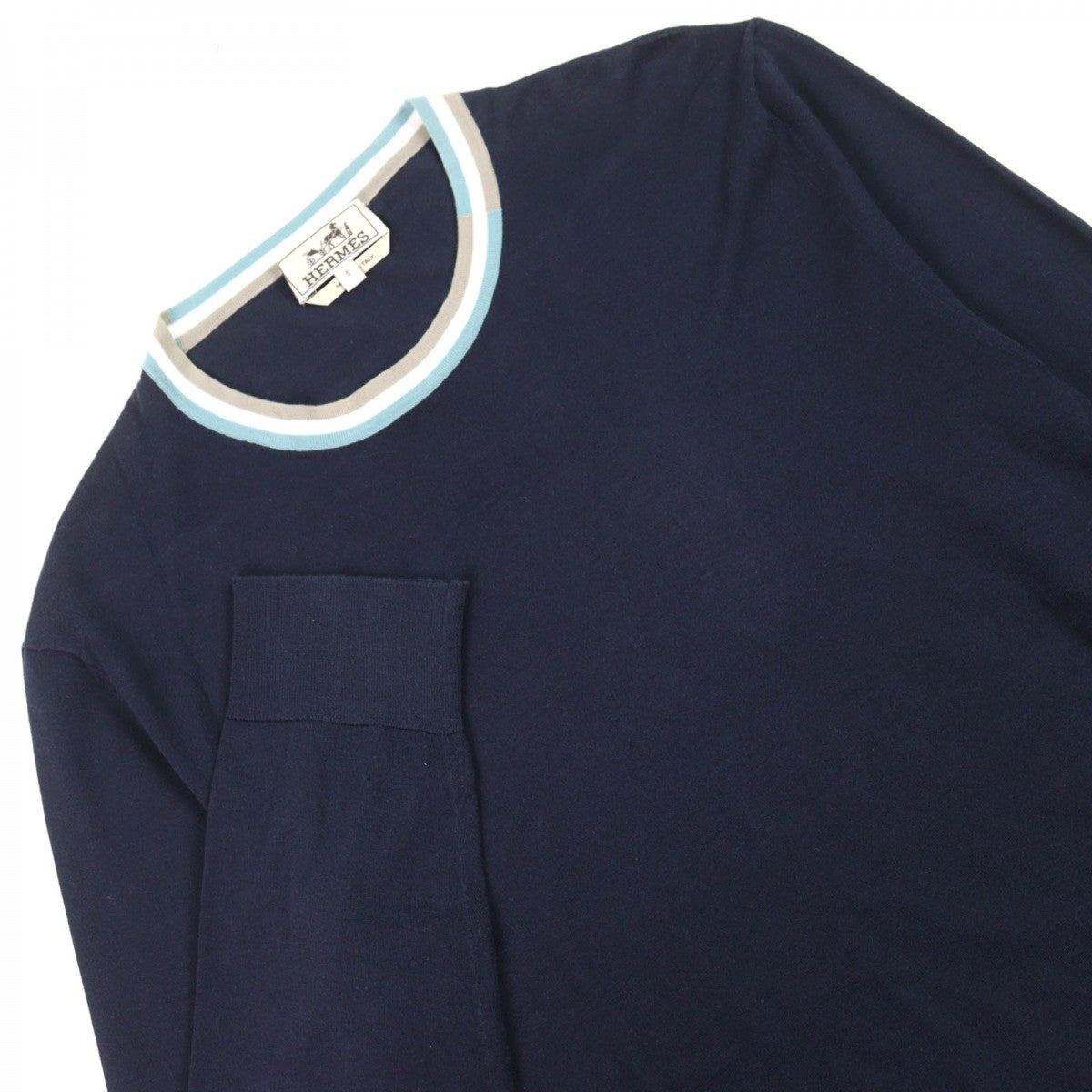 Knit Main: Cotton Navy Type Mens S Travel Bag