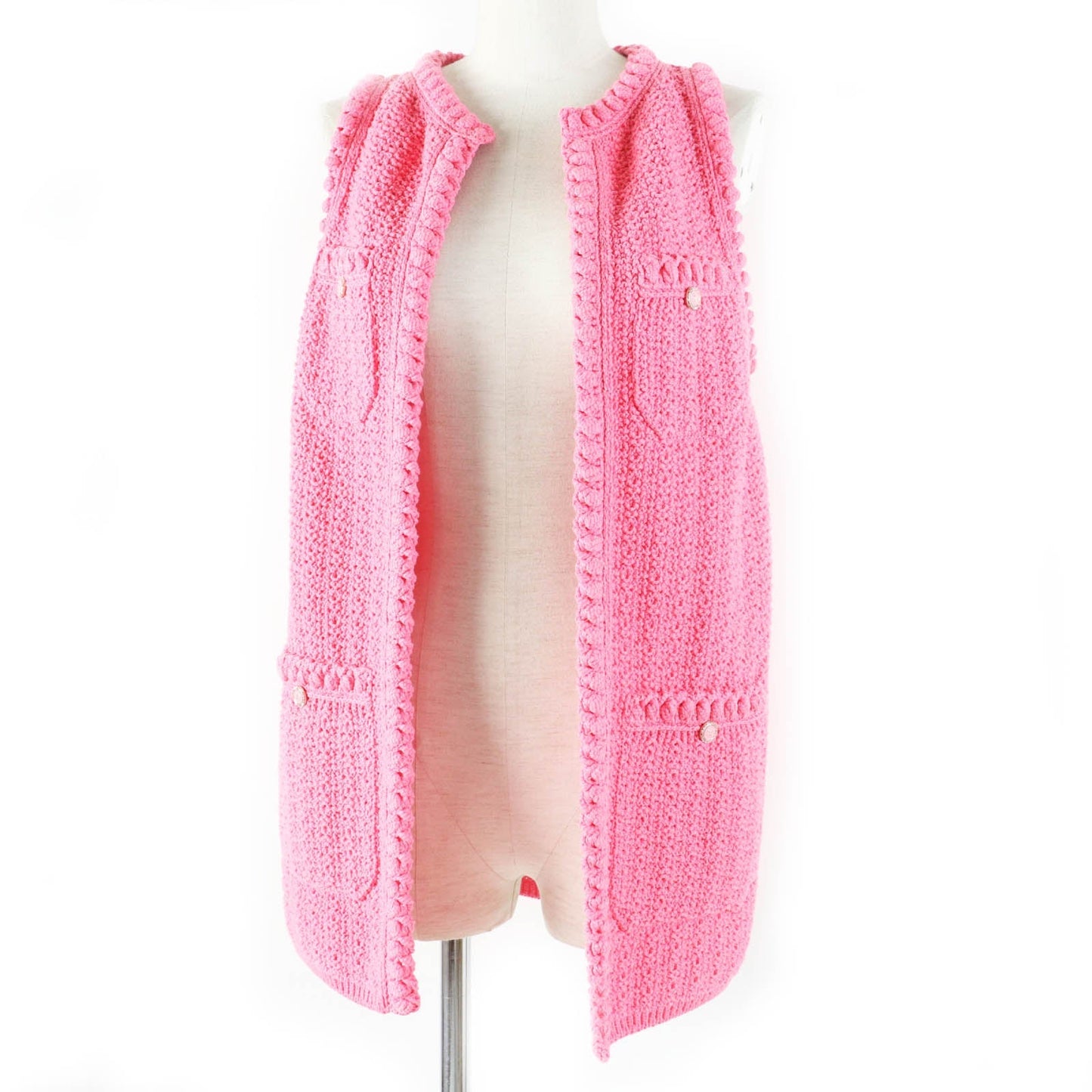 Chanel Cotton Polyamide Long Gilet 34 Bag