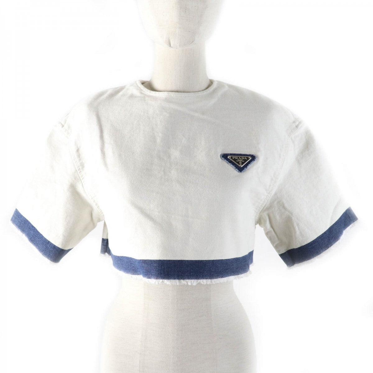 Cut Main: % Cotton Indigo Women Handbag White Travel Bag