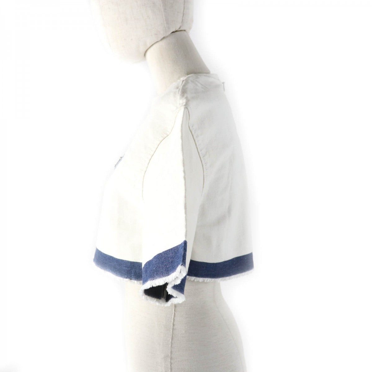 Cut Main: % Cotton Indigo Women Handbag White Travel Bag