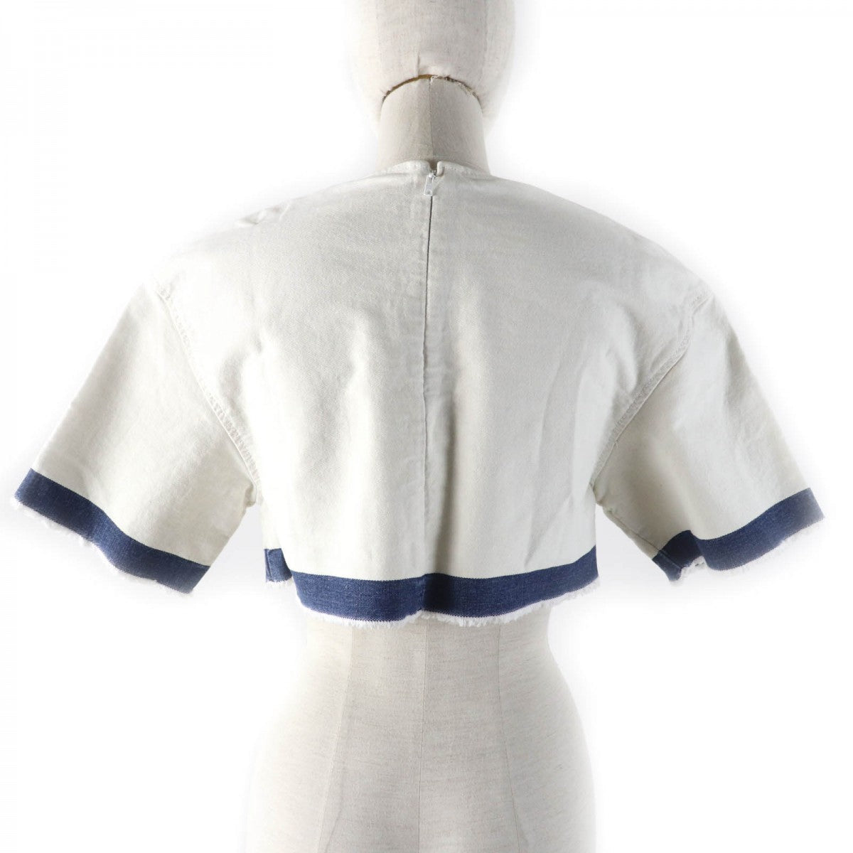 Cut Main: % Cotton Indigo Women Handbag White Travel Bag