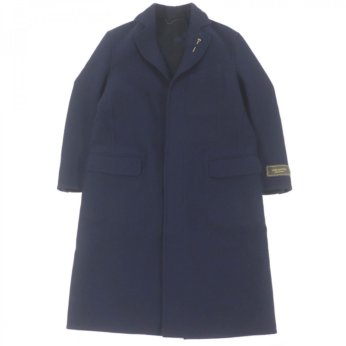 Louis Vuitton Chester coat HJC55E Wool Cotton Navy Apparel