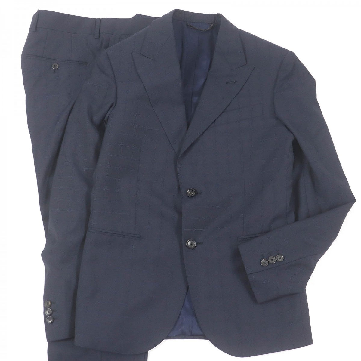 Louis Vuitton suit Wool Cotton Navy Handbag
