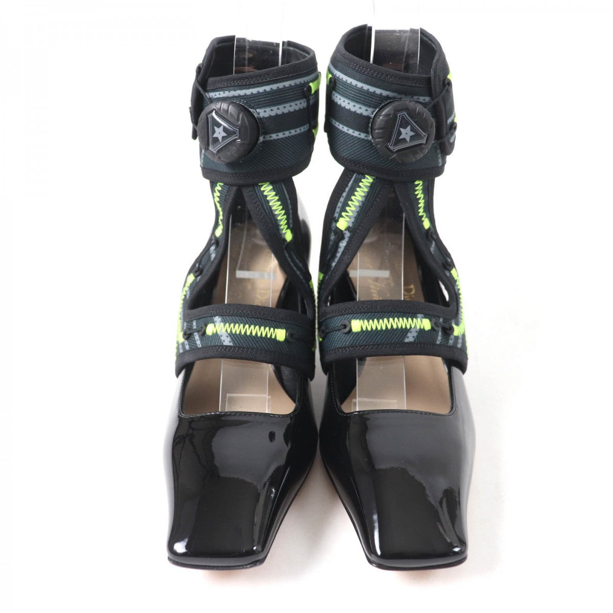 Dior Christian Pumps Main: Patent Women Handbag Leather Black Shoes