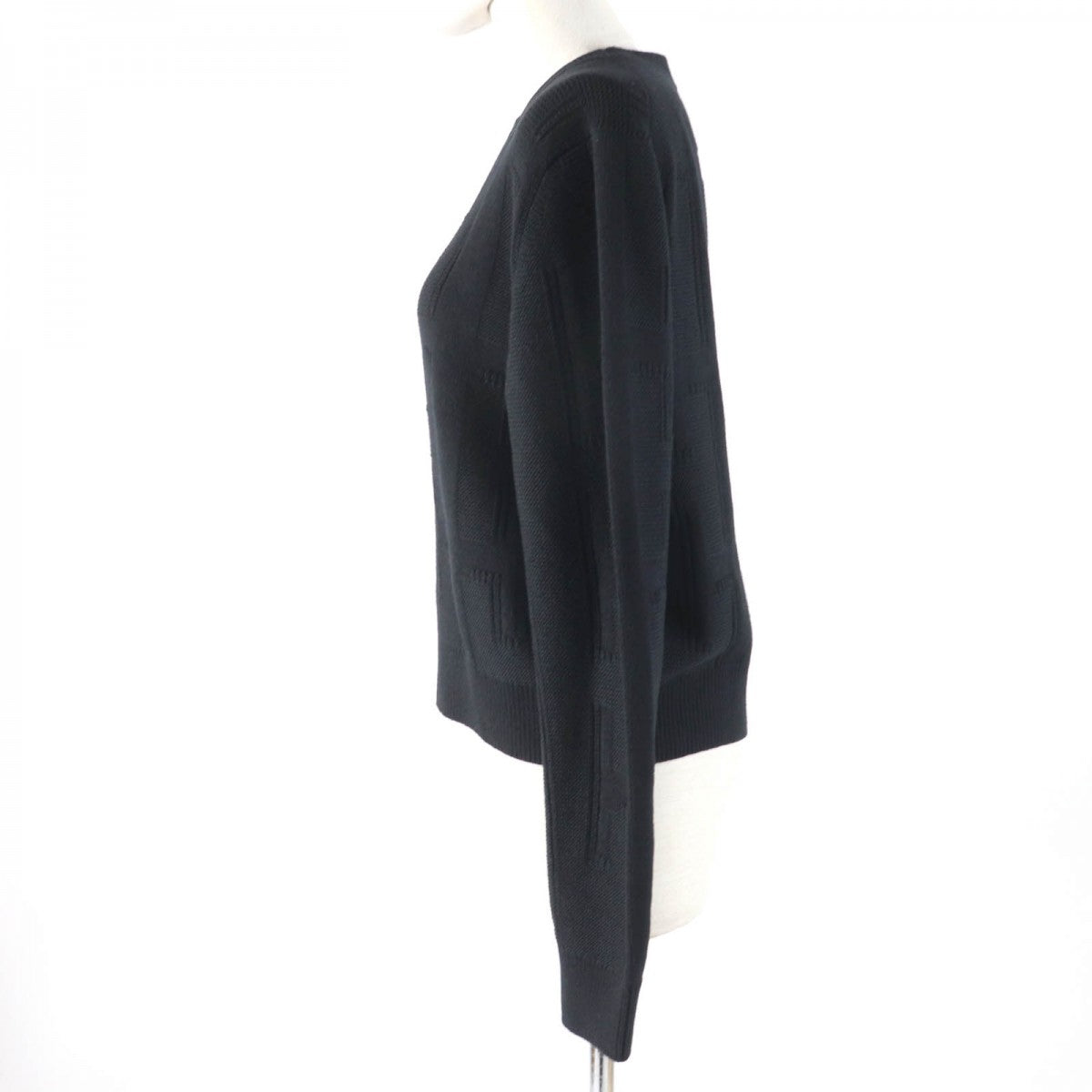 Knit Main: Wool Women Handbag Black Travel Bag