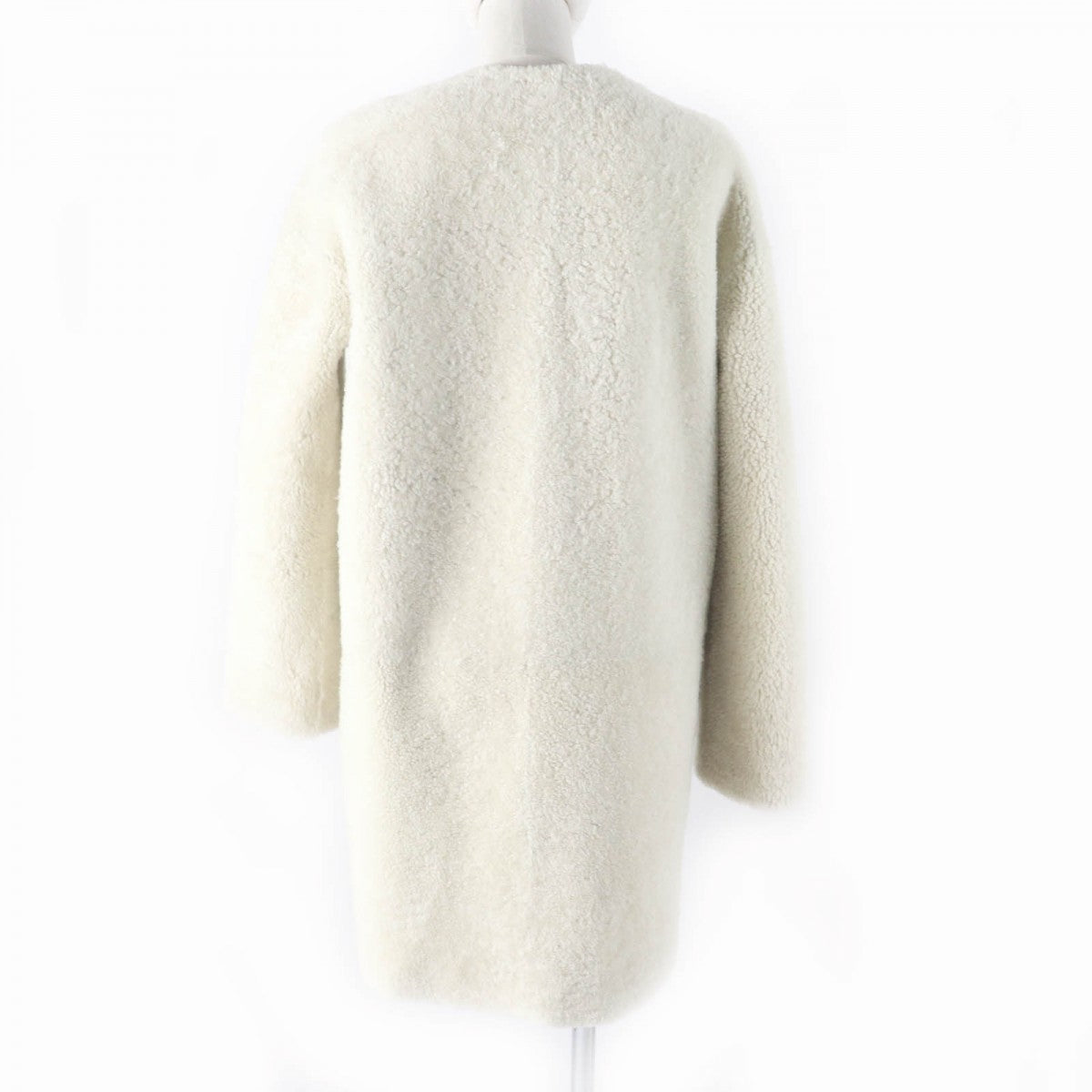 Louis Vuitton Mouton coat 36 Leather Black White Apparel