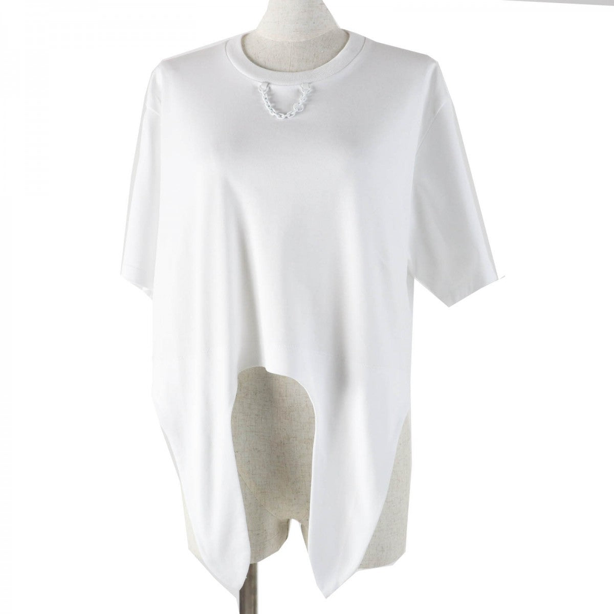 Louis Vuitton Short sleeve T-shirt part Sheepskin Leather Cotton White Apparel