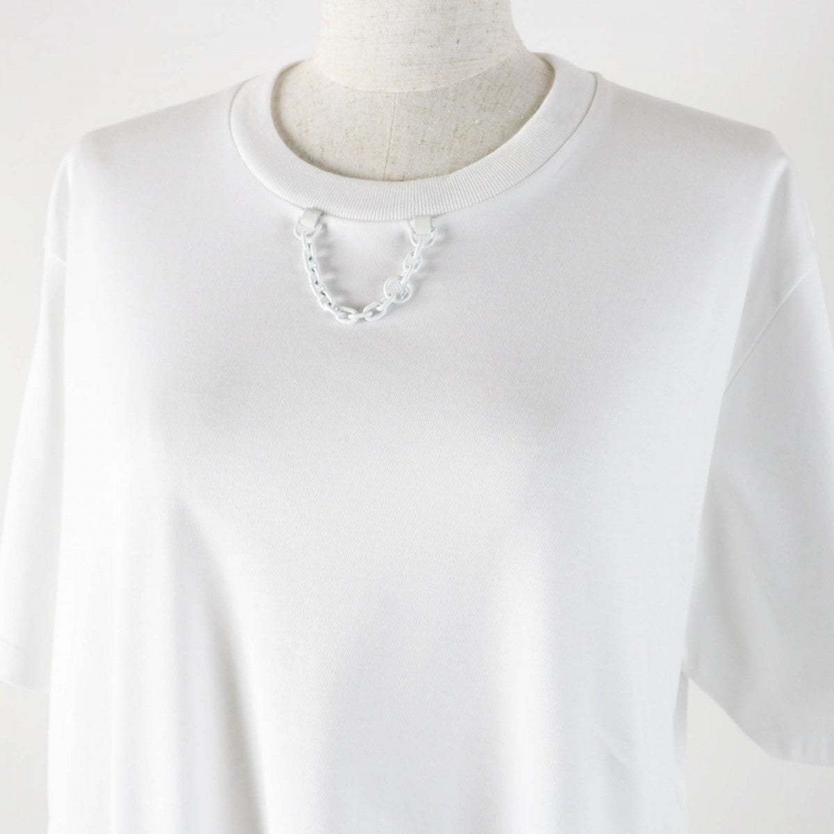Louis Vuitton Short sleeve T-shirt part Sheepskin Leather Cotton White Apparel