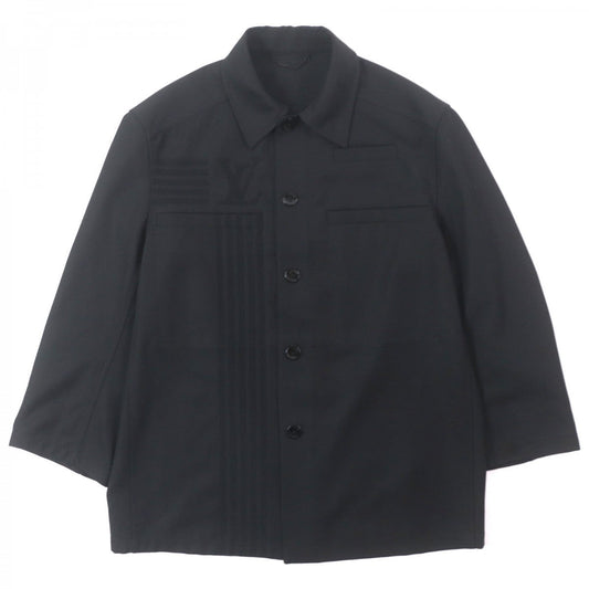 Louis Vuitton Jacket Wool Black Apparel