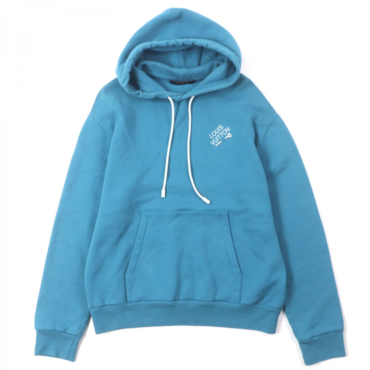 Louis Vuitton Hoodie ie embroidery M Cotton Blue Apparel