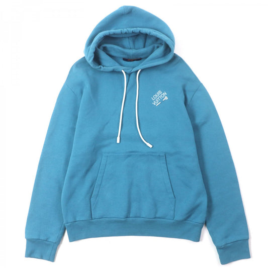 Louis Vuitton Hoodie ie embroidery M Cotton Blue Apparel