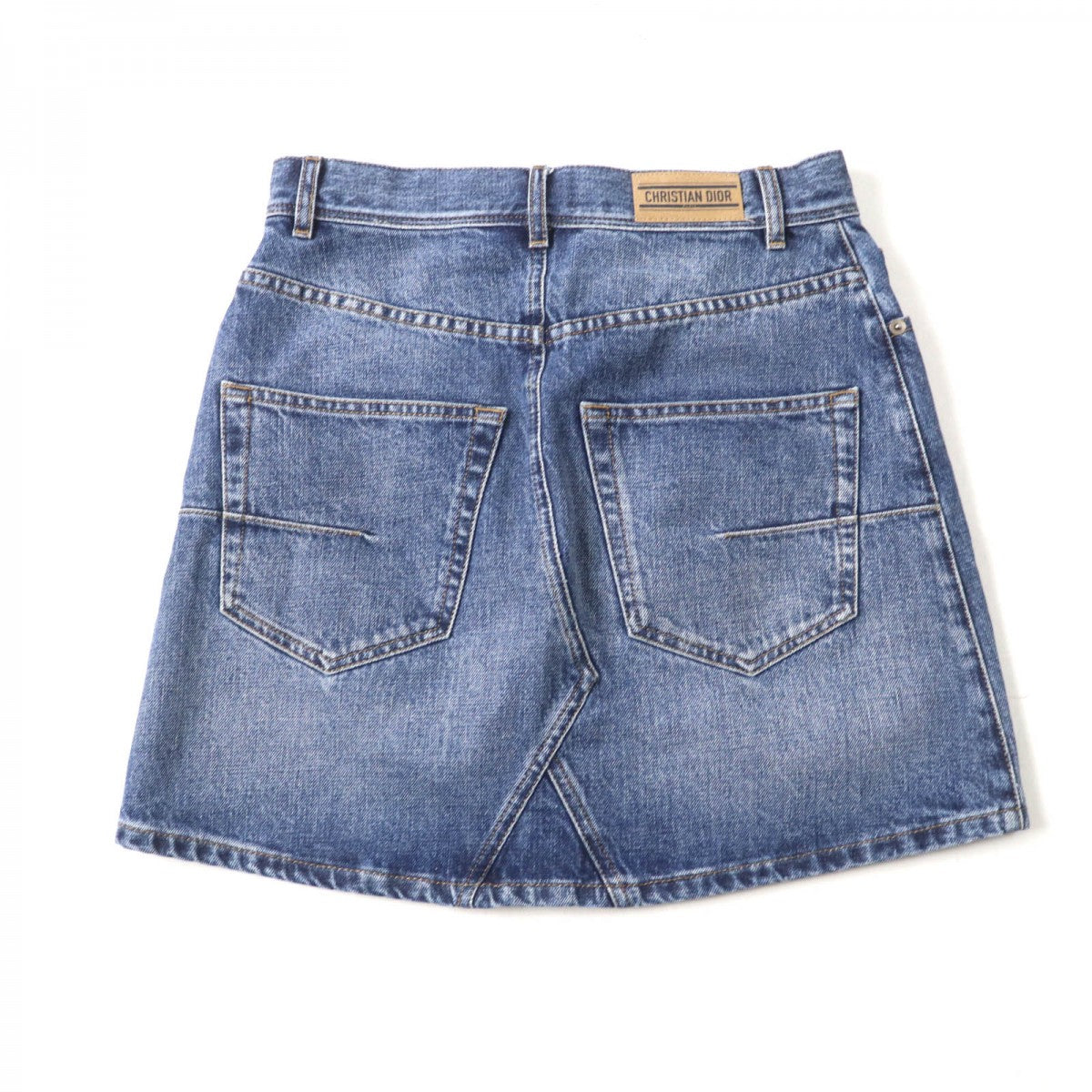 Dior Christian Skirt Main: % Cotton Indigo Women Mini Travel Bag