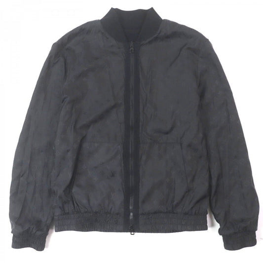 Louis Vuitton Bomber jacket Monogram Nylon Cotton Black Apparel
