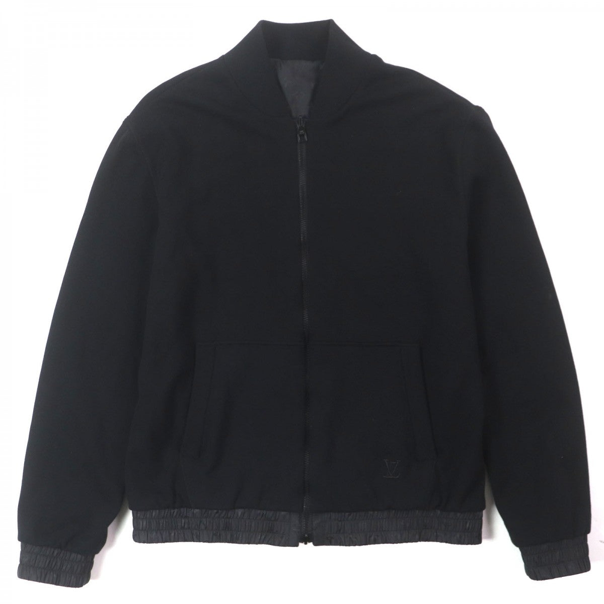 Louis Vuitton Bomber jacket Monogram Nylon Cotton Black Apparel
