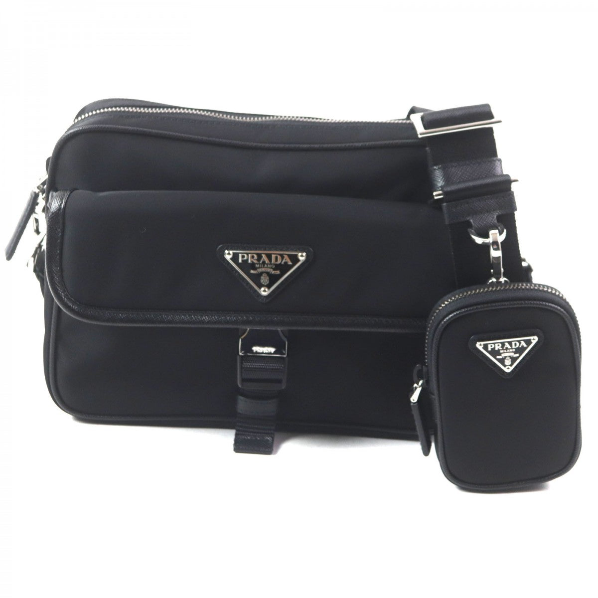 Shoulder Bag Main: , Part: Saffiano Mens Leather Nylon