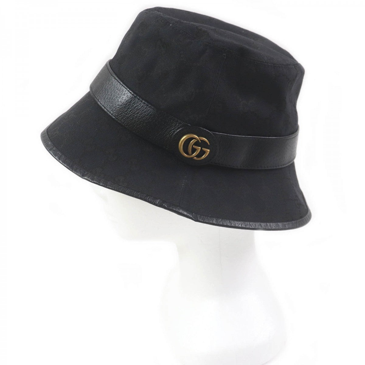 Gucci Part cowhide Nylon Cotton Black Hat