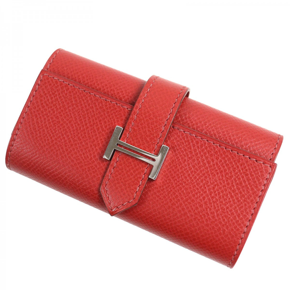 Key Case Key Holder Epsom Bean Women Red Travel Bag