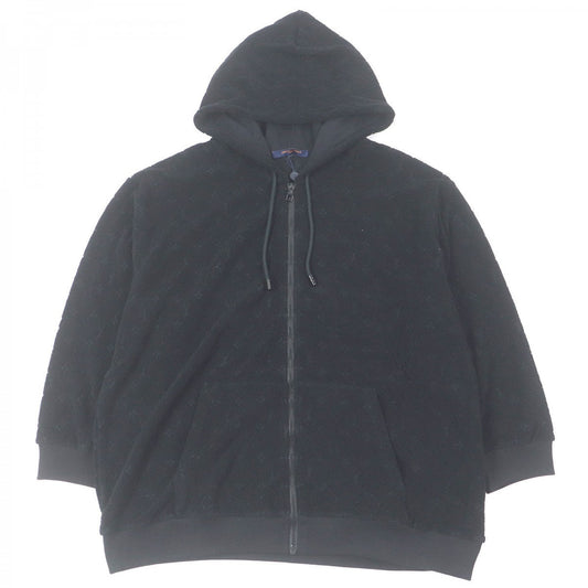 Louis Vuitton Hoodie HPY41W Nylon Cotton Black Apparel