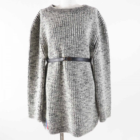Louis Vuitton knit some parts 50 some Wool Cotton Black White Handbag