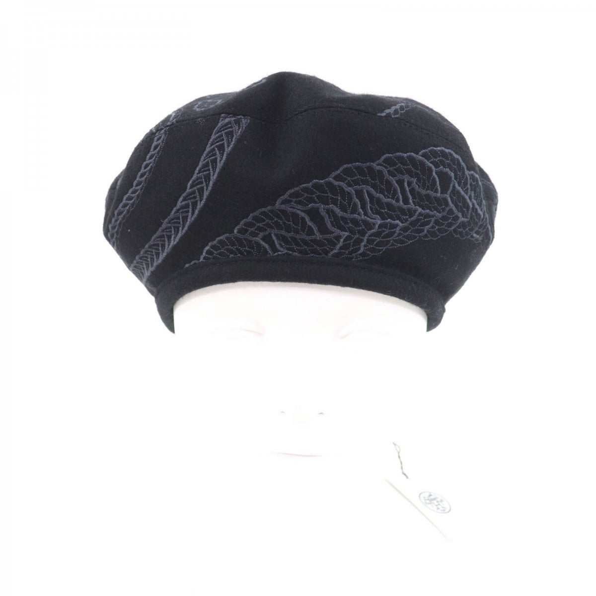 Beret Outer: Wool, Part: Rayon, Lining: Rayon, Black Travel Bag