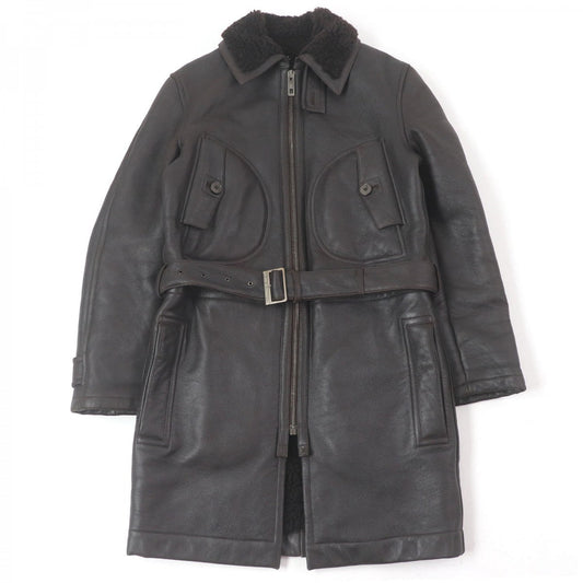 Louis Vuitton Mouton coat Leather Brown Apparel