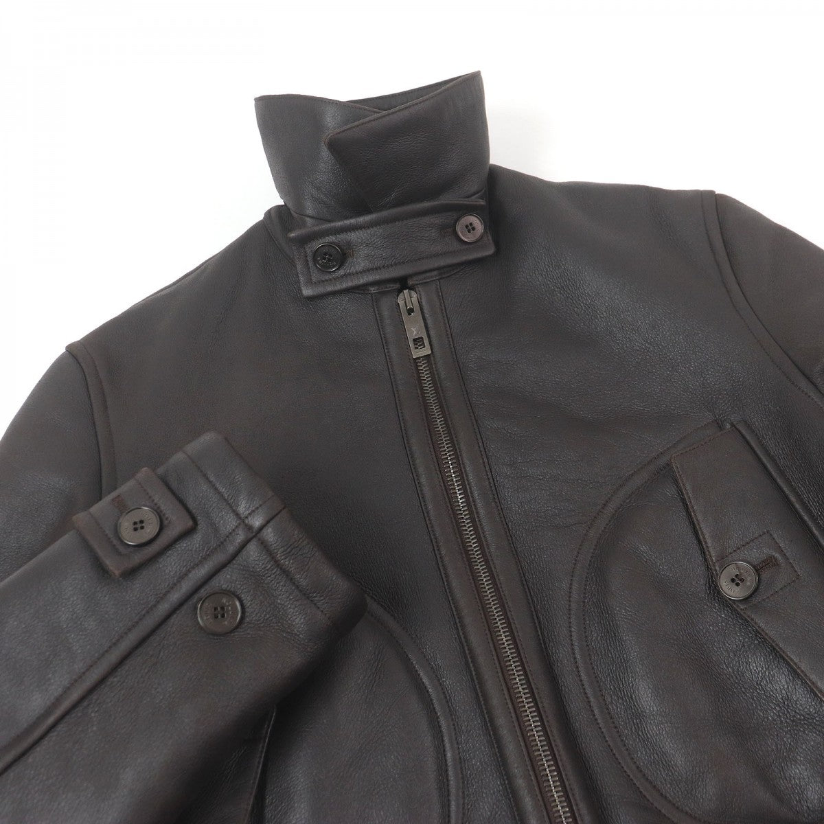 Louis Vuitton Mouton coat Leather Brown Apparel