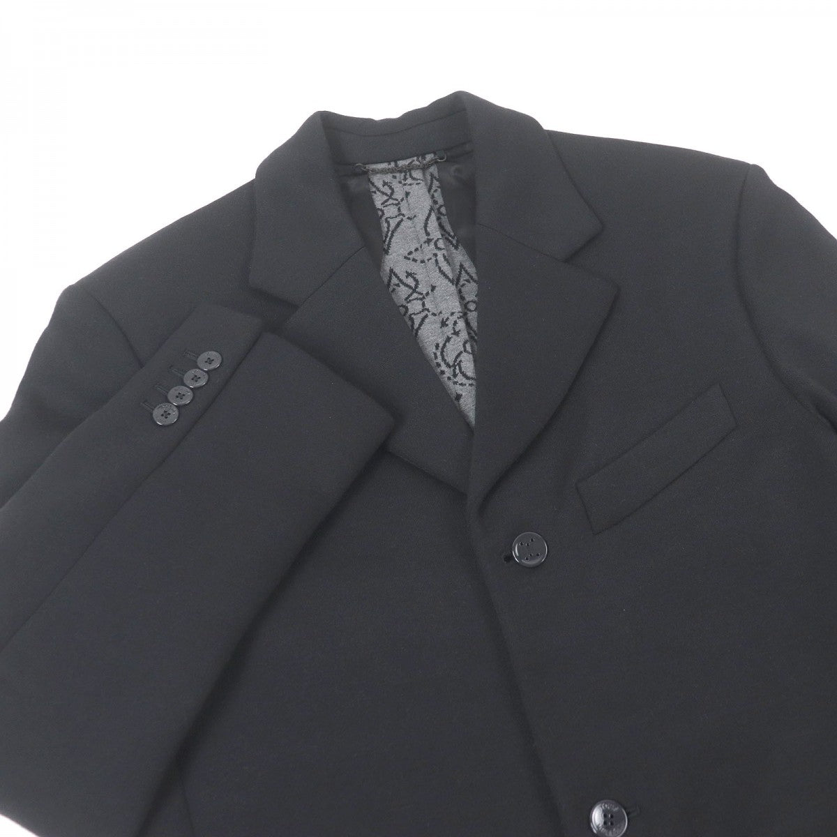 Louis Vuitton tailored jacket Nylon Wool Cotton Black Apparel