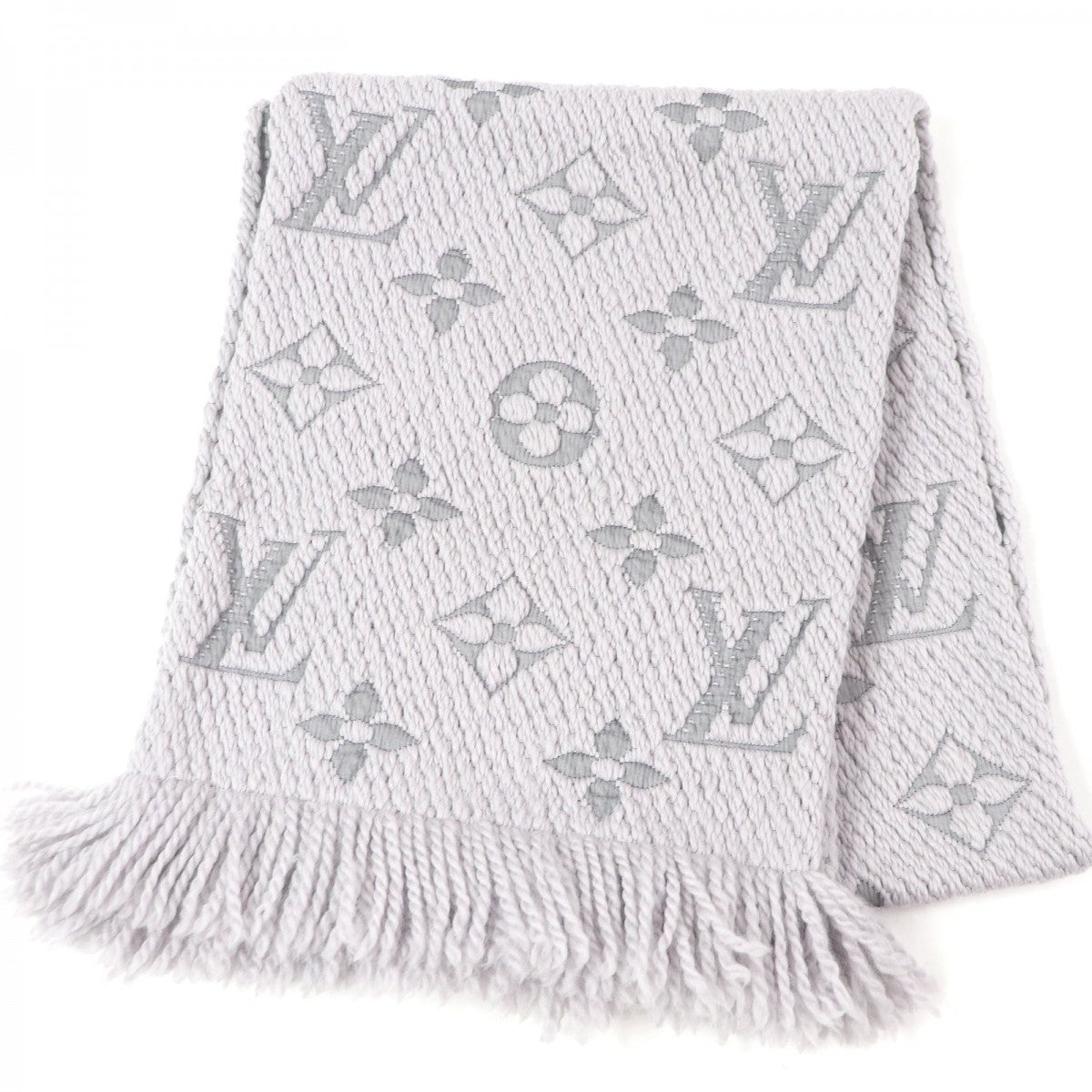 Louis Vuitton Scarf M74742 Wool Gray