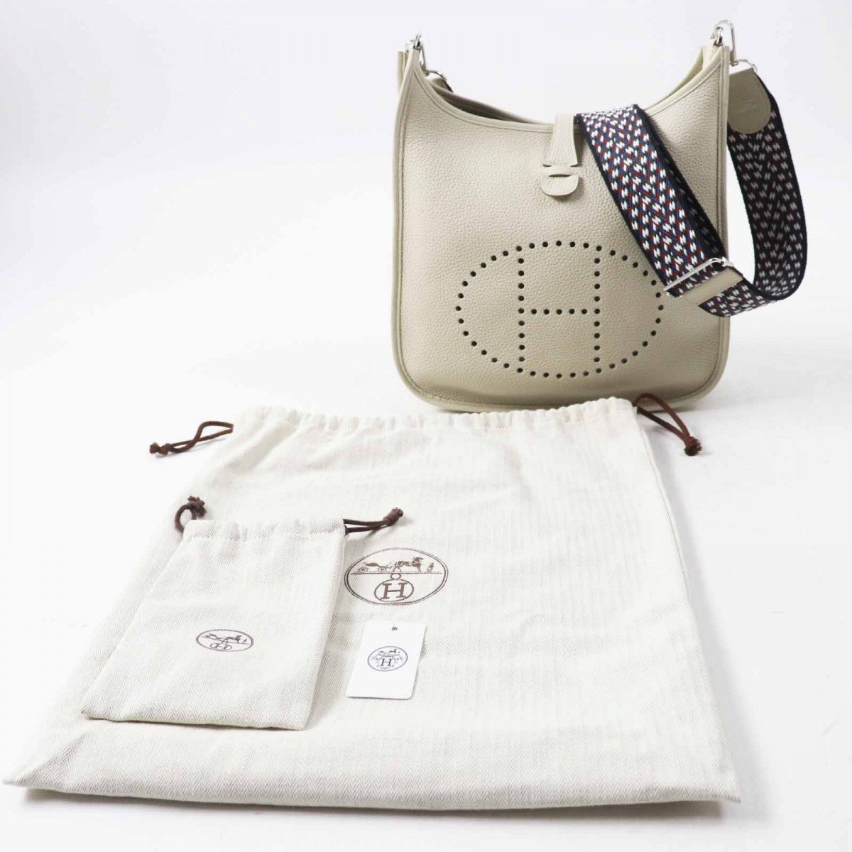 Hermes Shoulder Bag Main Ftaurillon Clemence Beton Evelyn 3Pm