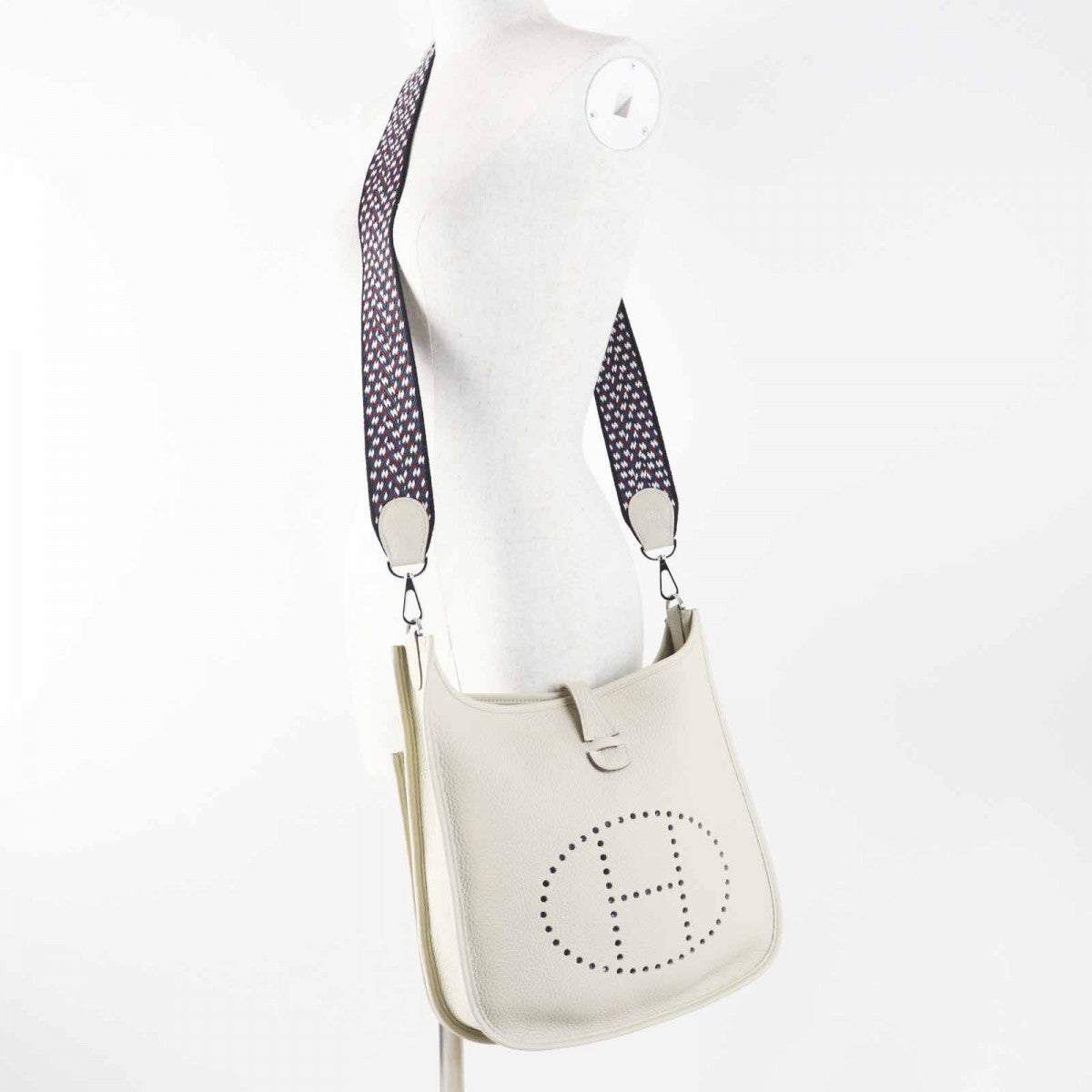 Hermes Shoulder Bag Main Ftaurillon Clemence Beton Evelyn 3Pm