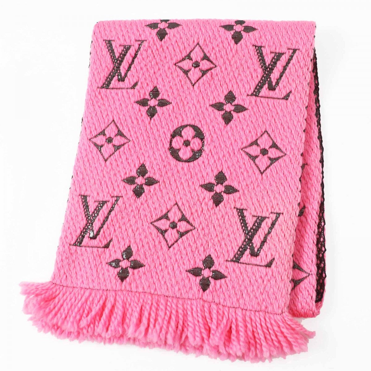 Louis Vuitton Scarf M76070 4 silk 3 Wool Logo