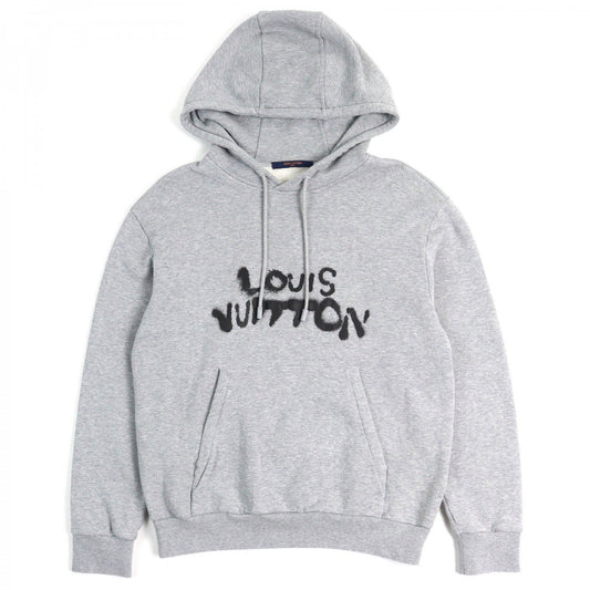 Louis Vuitton Hoodie ns S Cotton Gray Apparel