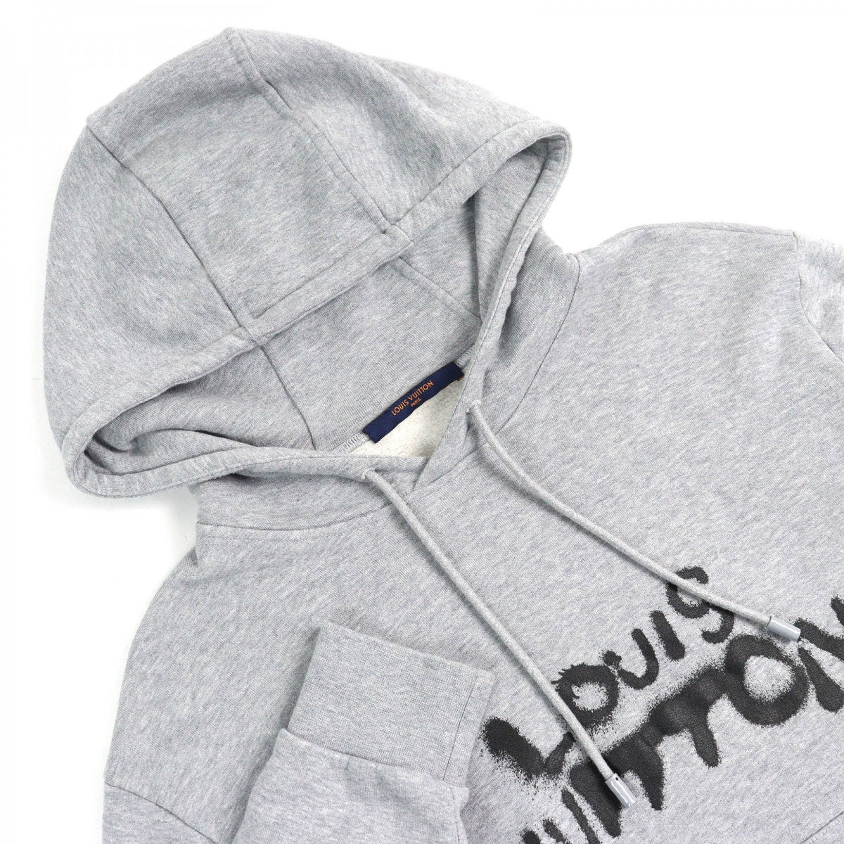 Louis Vuitton Hoodie ns S Cotton Gray Apparel