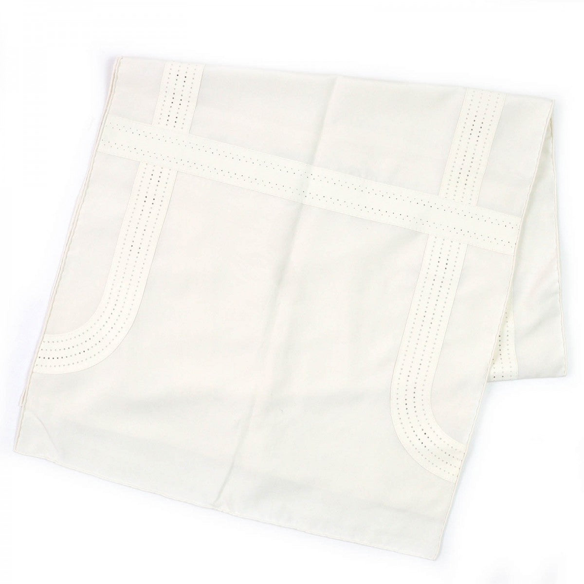 Shawl Main: Silk, Part: Sheepskin Ivory Women Leather Travel Bag
