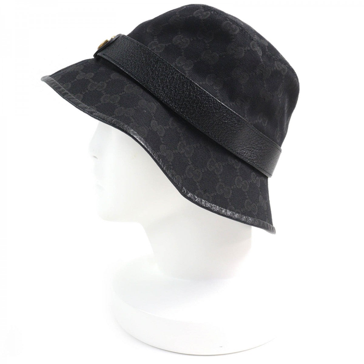 Gucci Part 50 rayon Part 50 Nylon Cotton Black Hat