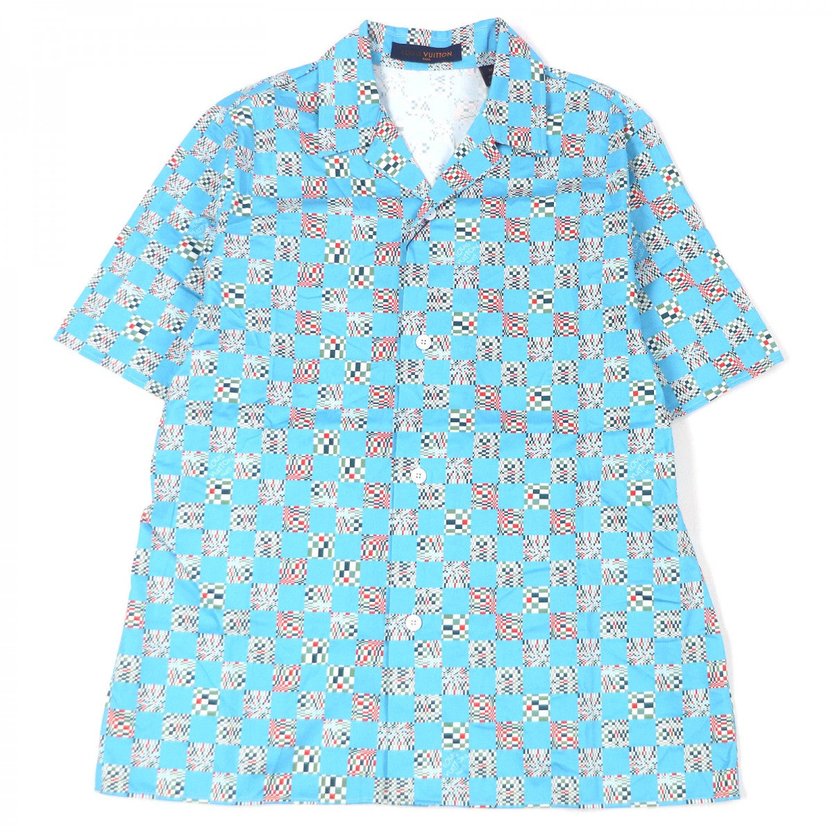 Louis Vuitton Short sleeve shirt ns M Cotton Blue Apparel