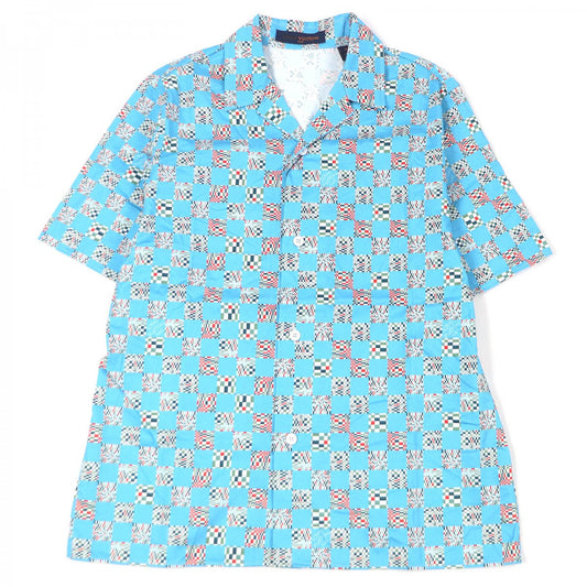 Louis Vuitton Short sleeve shirt ns M Cotton Blue Apparel