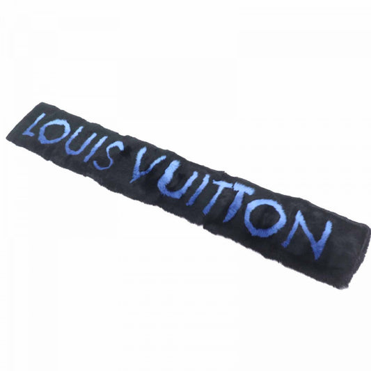 Louis Vuitton Scarf M70928 Wool Black Blue Apparel