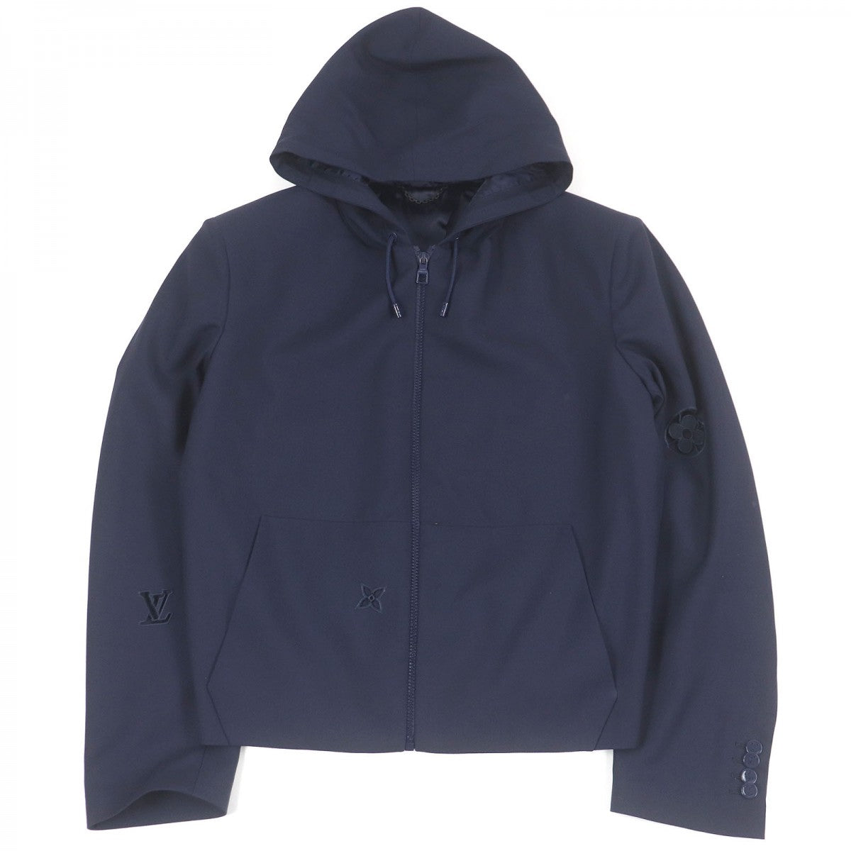 Louis Vuitton Hoodie Part 100 polyester 46 Wool Cotton Navy Apparel