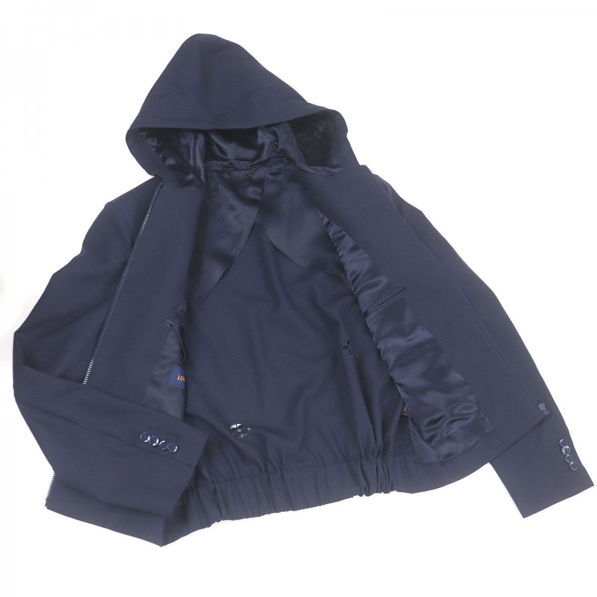 Louis Vuitton Hoodie Part 100 polyester 46 Wool Cotton Navy Apparel